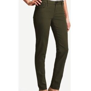 Kut From The Kloth Mia Toothpick Skinny Jeans Size 10 Deep Olive Green